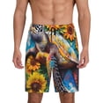 thumbnail image 1 of Fotbe Sunflower Turtle Pantalones Cortos de Pijama para Hombre, Ropa de Dormir, Pantalones de Pijama Cortos para Hombre-X-Large, 1 of 6