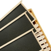 Deep Brood Box with Window, 100% Beeswax Coated Beehive Kit with 10 Wooden Frames and Waxed Foundations for Langstroth Beekeeping