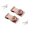 thumbnail image 1 of 2 paquetes de cerraduras de cerrojo con llave, perilla giratoria, cerrojo de bloqueo con llave para puertas pequeñas, gabinetes y más, cerrojo de acero inoxidable, pestillo de seguridad, cerradura de, 1 of 5