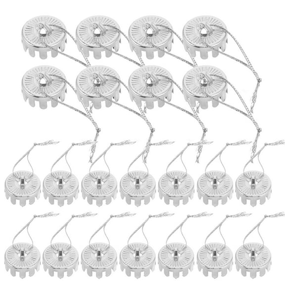 LOLIPPYY 100pcs Decorative Ornament Plastic Caps Round for Various Festive Occasions and DIY