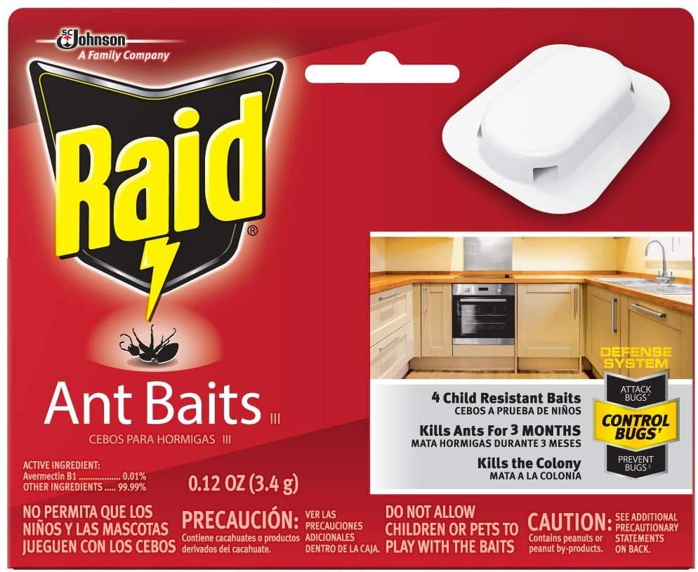 Raid Ant Killer Baits, For Household Use, Child Resistant, 4 Count