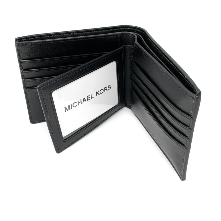 【関税&送料込】Michael Michael Kors Wallets Black Michael Kors Men's Cooper Bifold Wallet with Removable