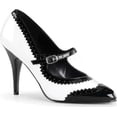 thumbnail image 2 of 4" Spectator Mary Jane Pump - Blk-Wht Pat, 14, 2 of 2
