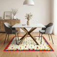 thumbnail image 3 of ODIKA Pencil Bow Educational With Striped Border And Number Motifs for Small Living Room, Playroom, Bedroom, Easy Care Kids Safe, 3 of 7