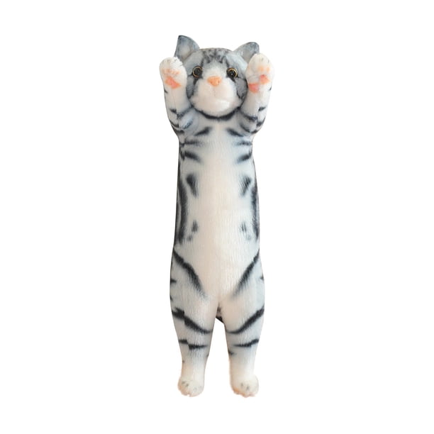 Muñeco gato simulado que levanta la mano Muñeco gato Almohada gato suave Almohada sofá Muñeco gato adorable Apto para todos los amantes de los gatos (40 cm)