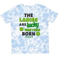 thumbnail image 3 of Inktastic The Ladies Are Lucky That I Was Born St Patricks Day Baby Boy Boys Toddler T-Shirt, 3 of 5