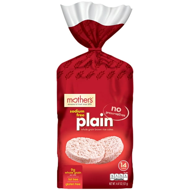 (3 Pack) Mother's Rice Cakes UnSalted 4.47 OZ