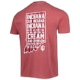 thumbnail image 3 of Men's Crimson Indiana Hoosiers Hyperlocal T-Shirt, 3 of 3