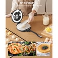 thumbnail image 2 of KFFKFF Tortilla Press, 10 Inch Cast Iron Tortilla and Roti Maker, Heavy Duty Tortilladora Press, Pataconera Makers with Handle and 100 Pcs Parchment Paper, Dough Taco Press for Flour Tortilla, Tawa, 2 of 9