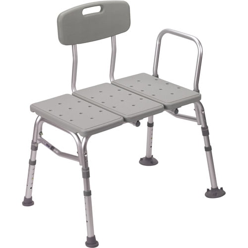 Drive Medical Plastic Shower Tub Transfer Bench with Adjustable