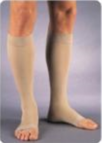 Jobst 114637 Relief 30-40 Knee High Open Toe Beige Compression Stockings, Large