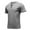Gray, variant on WREESH Men's Drawstring Henley T-Shirt, Functional Casual Short Sleeve Athletic Top for Running Outdoor Sports, Lightweight