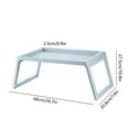 thumbnail image 3 of Plastic Folding Table Bed Desk Portable Laptop Table Foldable Study Desk Breakfast Tray Multi Use for Home Office Sofa Camping Easy Storage Lightweight Workstation, 3 of 5