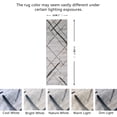 thumbnail image 2 of JV Home Runner Rug Stripes Grey 2' x 7' Hallway Soft Indoor Washable Rugs Anti Slip, 2 of 6