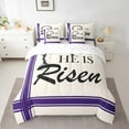 thumbnail image 2 of Erosebridal Easter Theme Bedding Sets Queen Size, Purple Beige Comforter Sets with Sheets, Festival Room Decor, 7-Piece, 2 of 5