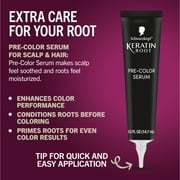 Schwarzkopf Keratin Color Root Permanent Hair Color Kit, Dark Brown, 1 Use