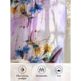thumbnail image 6 of Sheer Curtains 96 Inches Long, Pink Purple Hummingbird Semi Sheer Curtains Light Filtering Window Treatment, Spring Oil Painting Sunflowers Privacy Voile Drapes for Living Room Bedroom 52x96 Inch, 6 of 7