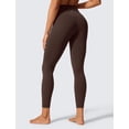 thumbnail image 2 of Pantalones CRZ YOGA Butterlift de tiro alto 25" Yoga Marrón S, 2 of 4