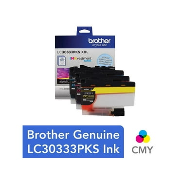 Brother Genuine LC30333PKS 3-Pack, Super High-yield INKvestment Tank Printer Ink Cartridges
