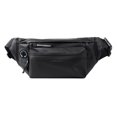 thumbnail image 2 of Bolsa Riñonera deportiva impermeable para hombrecon cremallera reflectanteriñonera (negro) Likrtyny Para Estrenar, 2 of 9