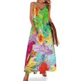 thumbnail image 1 of Vestido sin mangas de loros Vestidos para bodas, fiestas, cócteles, vestidos de fiesta, 1 of 7