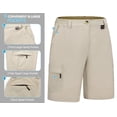 thumbnail image 5 of Little Donkey Andy Women's 10 Inches Quick Dry Hiking Cargo Shorts Lightweight Bermuda Golf Shorts Outdoor Travel Light Khaki Size M, 5 of 7