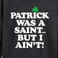 thumbnail image 3 of Instant Message - Patrick Was A Saint I Aint - Women's Lightweight French Terry Long Sleeve Shirt, 3 of 6