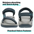 thumbnail image 4 of OutPro Womens Hiking Sandals Comfort Athletic Sandals Flat Walking Footbed Sandals Outdoor Trekking Blue, 4 of 8