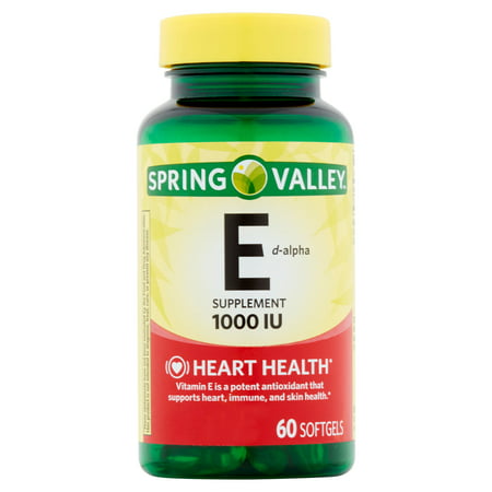 Spring Valley E naturelle La vitamine D-Alpha Complément alimentaire 60 ct