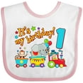 thumbnail image 3 of Inktastic It's My Birthday Circus Train 1st Birthday Boys or Girls Baby Bib, 3 of 4