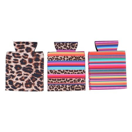 

BESTONZON 3pcs 330ml Can Sleeves Thermal Beer Can Cover Bottle Sleeve Can Sleeve Cooler Portable Bottle Cover for Camping Hiking Fishing (Leopard Print)