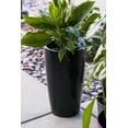 thumbnail image 5 of XBrand 21" H Black Plastic Self Watering Indoor Outdoor Tall Round Planter Pot w/Glossy Finish, Decorative Gardening Pot, Home Décor Accent, 5 of 6