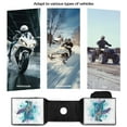 thumbnail image 6 of Uorisanigo Motorcycle Tank Top Bag, Wear-Resistant Inked Sea Turtle Dirt Bike Rear Rack Bags with Drink Pockets, Universal Tank Top Organizer for Motorcycles ATV UTV, Motorcycle Accessories, 6 of 7