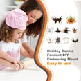 thumbnail image 3 of Billuyoard Paquete de 10 galletas de Halloween, molde de acero inoxidable, molde antiadherente para galletas Sugarcraft, sello de Chocolate, suministros de Herramientas y accesorios para hornear A Billuyoard HA008946-01, 3 of 6