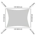 thumbnail image 6 of Yescom 2 Packs 8'x10' Rectangle Sun Shade Sail Apple Green 97% UV Block Outdoor Patio Pool Garden Yard Lawn, 6 of 12