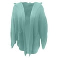 thumbnail image 6 of Fiaer Women'S Oversized Long Cardigan Sweaters With Hooded Pure Color Front Open Long Sleeve Casual Trendy Knit Tops With 2 Pockets Mint Green M, 6 of 8