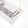 thumbnail image 4 of Masteelf Wooden Hanging Decoration JUST MARRIED Sign for Weddings (White), 4 of 10
