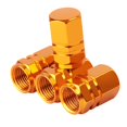 thumbnail image 2 of 4x Tapas de vástago de válvula de neumático Cubiertas de vástago Accesorios duraderos Fácil instalación Tapas de aire de repuesto Cubiertas universale dorado, 2 of 8