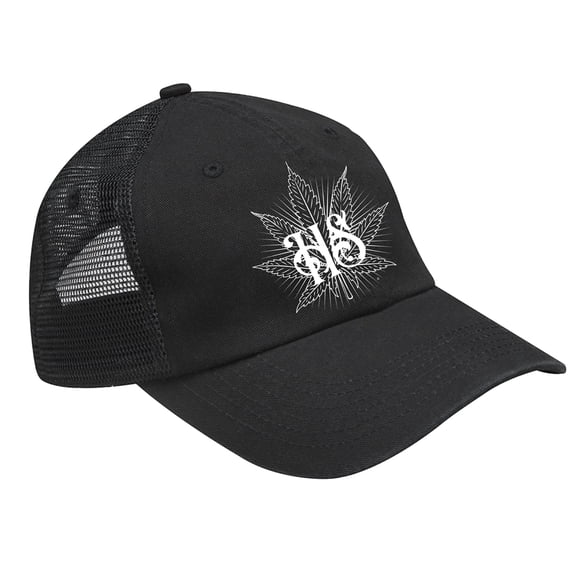 HS Truck Hat mesh back/ White logo/ Color: Black