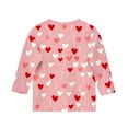 thumbnail image 4 of BLVB Valentine's Day Shirt for Girls Heart Graphic T-Shirts Cute Tee Valentine Gift Crewneck Tees Tops 3-12 Years, 4 of 5
