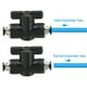 thumbnail image 5 of Válvula de bola neumática Uxcell 5/16", accesorios de conexión rápida, accesorios de tubo para control de flujo de aire, negro 1 pieza, 5 of 6