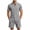 Dark Gray, variant on Maqroz 2 Piece Linen Shorts Set for Men Button Down Short Sleeve Shirt Elastic Waist Shorts Fashion Solid Casual Breathable Daily Wear with Pockets
