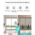 thumbnail image 4 of Window Privacy Film, Green Christmas Tree UV Sun Blocking Window Tint Film Heat Control One Way Blackout Window Film, Xmas Snowflake Watercolor Grey Non Adhesive Static Cling Sticker 35.4x78.7 In, 4 of 7