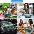 thumbnail image 6 of MDHAND 2 in 1 110V 12V Stainless Steel Electric Heating Lunch Box Car Food Warmer Container Reusable Lunch Box Set, 6 of 8