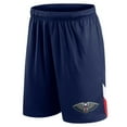 thumbnail image 2 of Men's Fanatics Navy New Orleans Pelicans Slice Shorts, 2 of 3