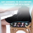 thumbnail image 3 of Premium Unicorn Pattern Memory Foam Seat Cushion Ergonomic Chair Pad for Office Chair, Car, Airplane & Bleachers Sciatica, Tailbone Hip & Back Pain Relief - Chair Cushion for Long Office Workers., 3 of 5