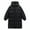 Black 01, variant on Long Puffer Coat for Men with Hood Mid-length Full-zip Winter Quilted Jackets Multi Pockets Thicken Overcoat (XL, Black)