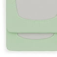 thumbnail image 3 of Draps-housses élastiques Foundations SafeFit pour lit de bébé, lot de 6 (menthe), 3 of 6