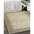thumbnail image 3 of Ahgly Company Machine Washable Indoor Square Traditional Dark Almond Brown Area Rugs, 7' Square, 3 of 7
