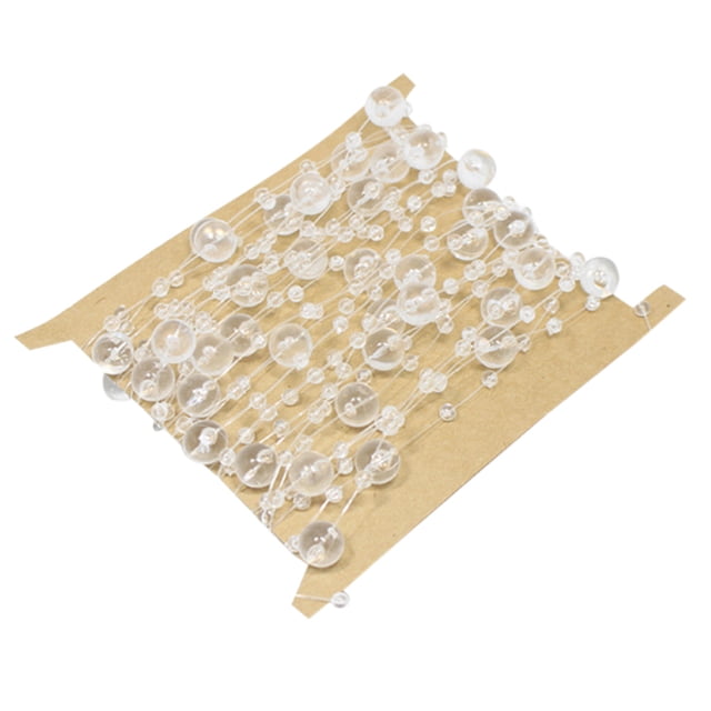 Coofit 16.4ft Pearl String Fashion Multifunctional Pearl Bead Chain Wedding Headpiece